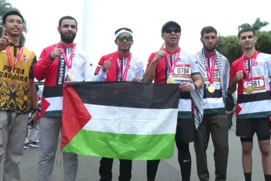 يوم رياضي في إندونيسيا تضامنا مع الحركة الرياضية الفلسطينية
