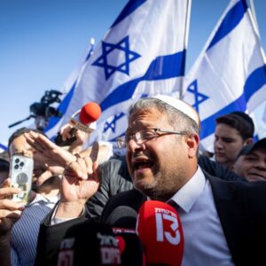 وزير الأمن القومي الإسرائيلي، المستقيل من الحكومة، المتطرف ايتمار بن غفير