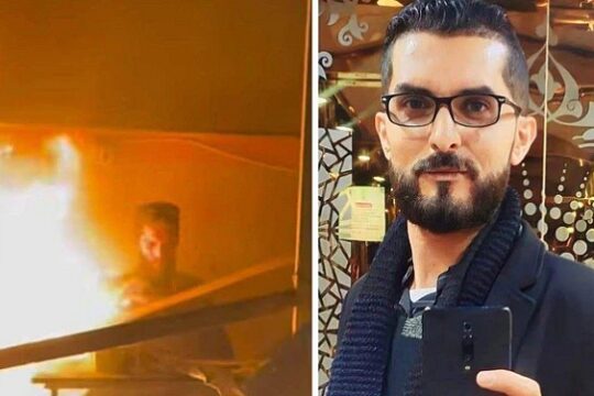 استشهاد الصحفي أحمد منصور متأثرًا بإصابته في قصف خيمة الصحفيين بخان يونس