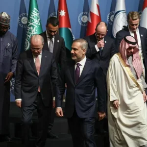 من اجتماع اللجنة الوزارية بشأن غزة، في انطاليا بتركيا (Murat Gok/ Getty Images)
