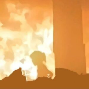 طفلة تبحث عن حياة في جحيم غزة