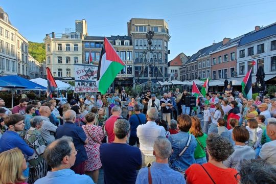تظاهرة ولقاء رسمي في بلجيكا دعماً لفلسطين