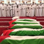 تشييع شهداء القصف الإسرائيلي على مكتب حماس في الدوحة (الجزيرة)