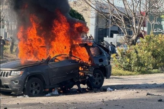 شهيد في قصف مسيرة تابعة للاحتلال مركبة جنوب لبنان