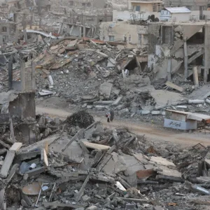 شهيد بخان يونس والدفاع المدني يحذر من أوضاع كارثية لنازحي القطاع