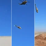 سقوط مروحية عسكرية قرب منطقة كيسان شرق بيت لحم بالضفة الغربية (حساب قدس على إكس)