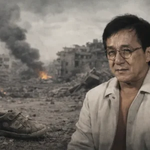 دموع جاكي شان على أطفال غزة تلفت الأنظار