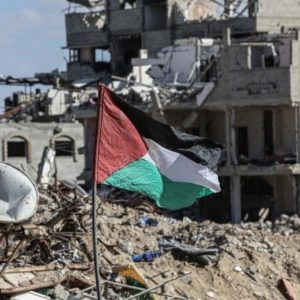 غزة - الإعمار - علم فلسطين